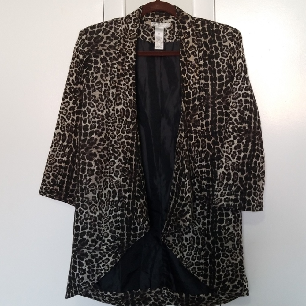 Cheetah print blazer